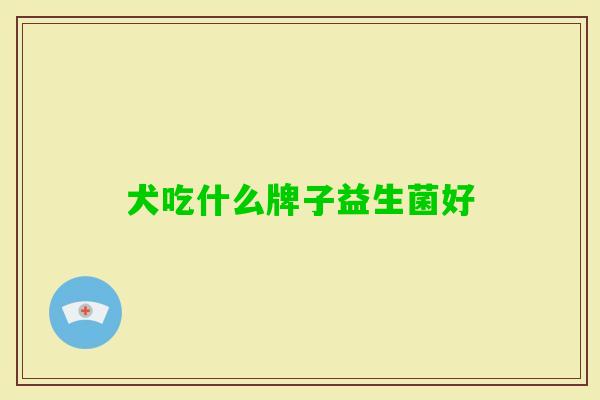 犬吃什么牌子益生菌好 犬吃什么牌子益生菌好