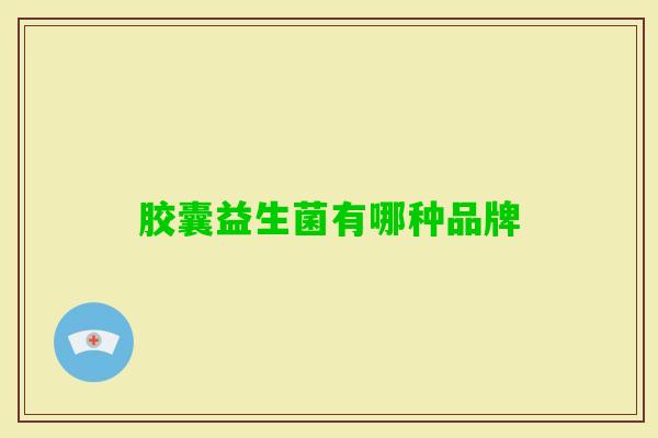 胶囊益生菌有哪种品牌