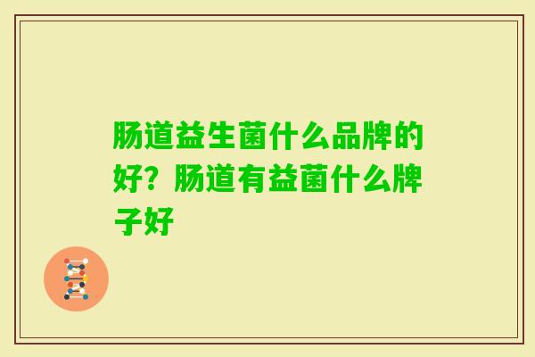 肠道益生菌什么品牌的好?肠道有益菌什么牌子好 肠道益生菌什么品牌的好?肠道有益菌什么牌子好