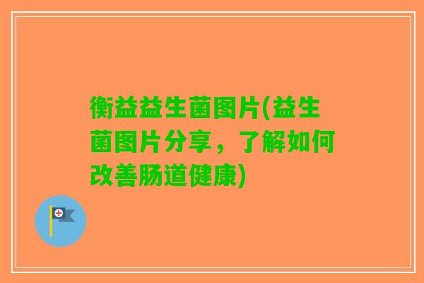 衡益益生菌图片(益生菌图片分享，了解如何改善肠道健康)