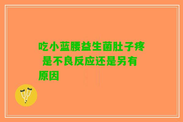 吃小蓝腰益生菌肚子疼 是不良反应还是另有原因